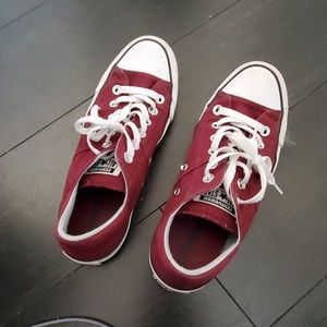 Maroon Converse